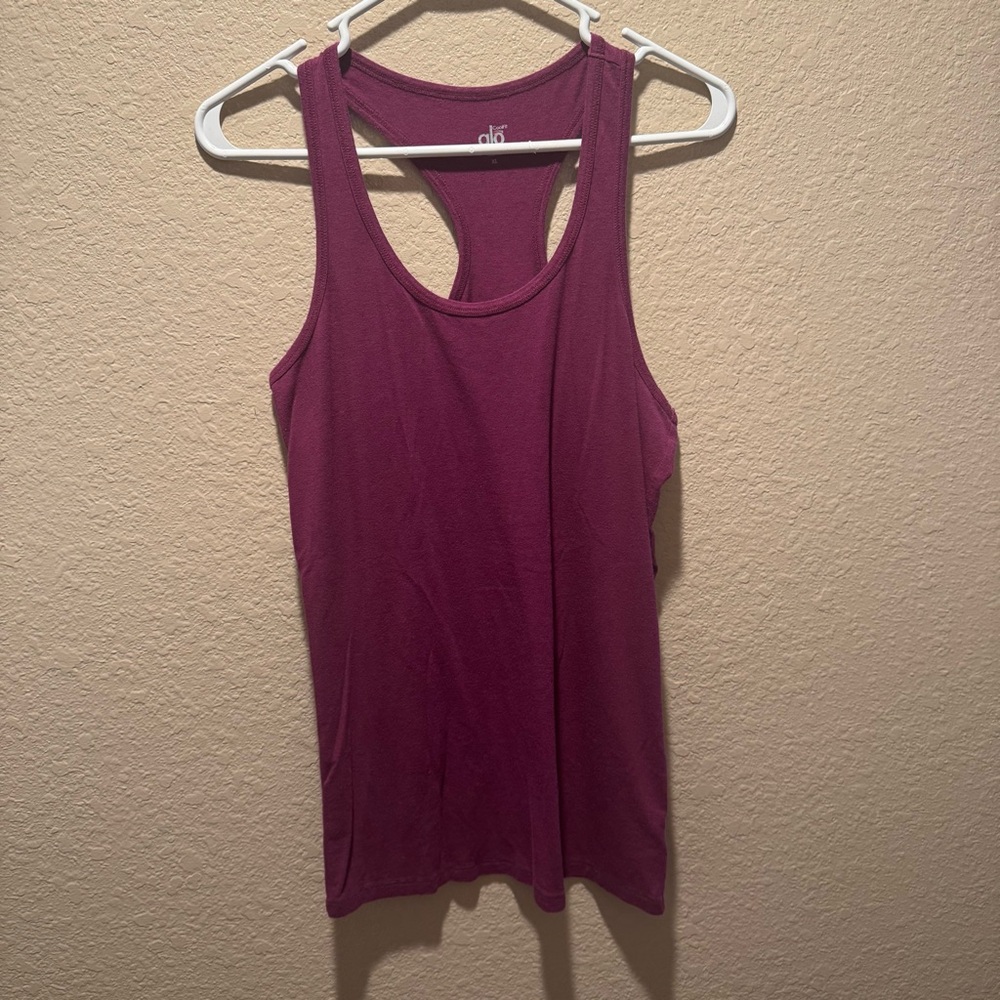 ALO Yoga CoolFit Purple Racerback Tank size XL